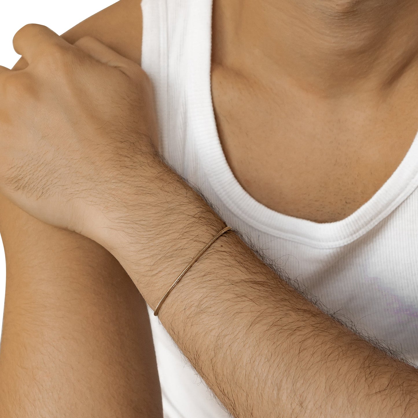 Round Snake Chain Bracelet Waterproof 18-23cm