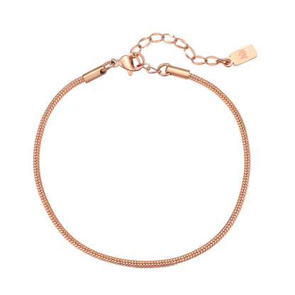 Round Snake Chain Bracelet Waterproof 18-23cm