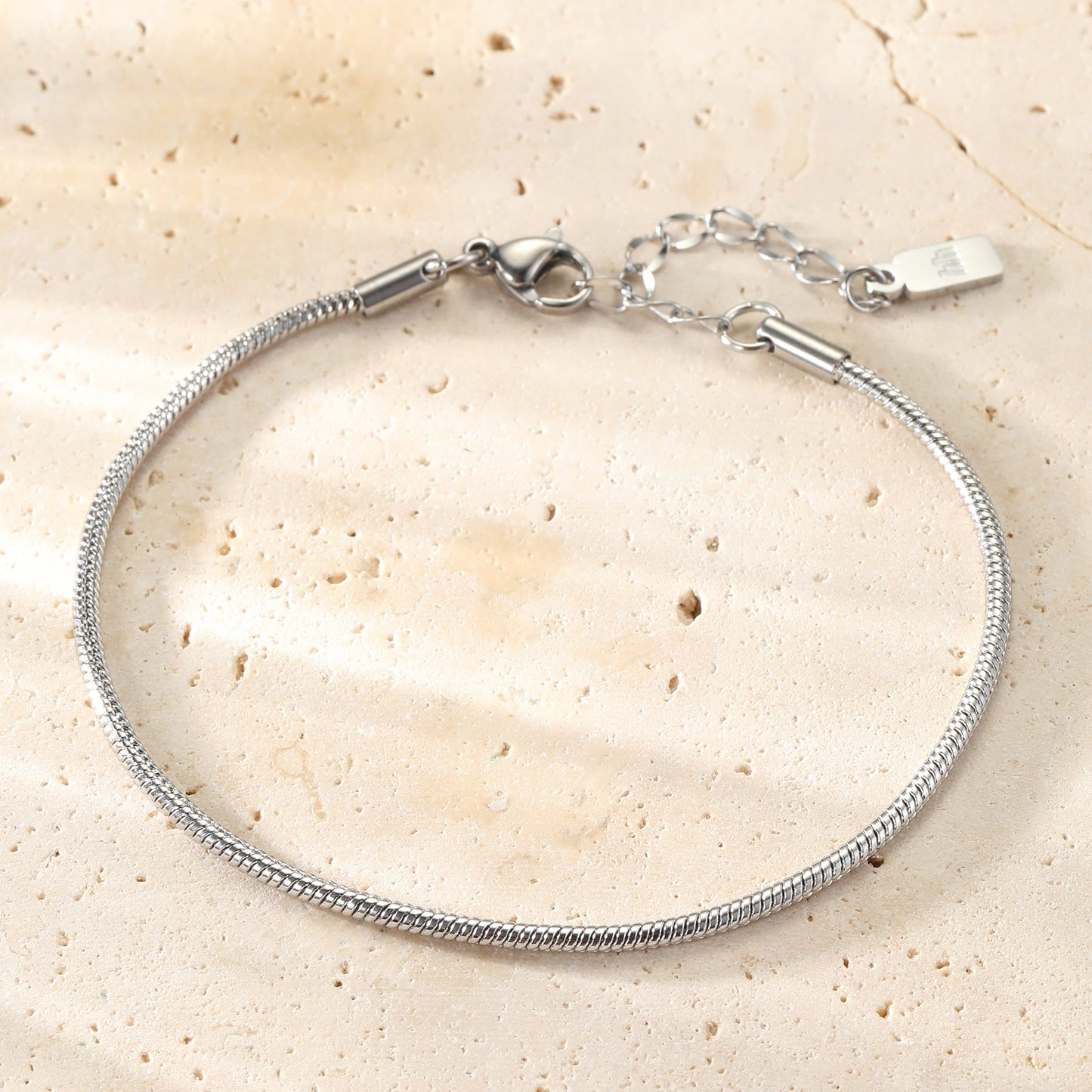 Round Snake Chain Bracelet Waterproof 18-23cm