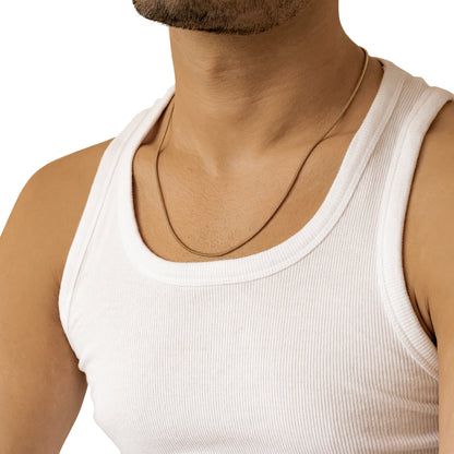 Round Snake Chain Necklace Waterproof 55-60cm