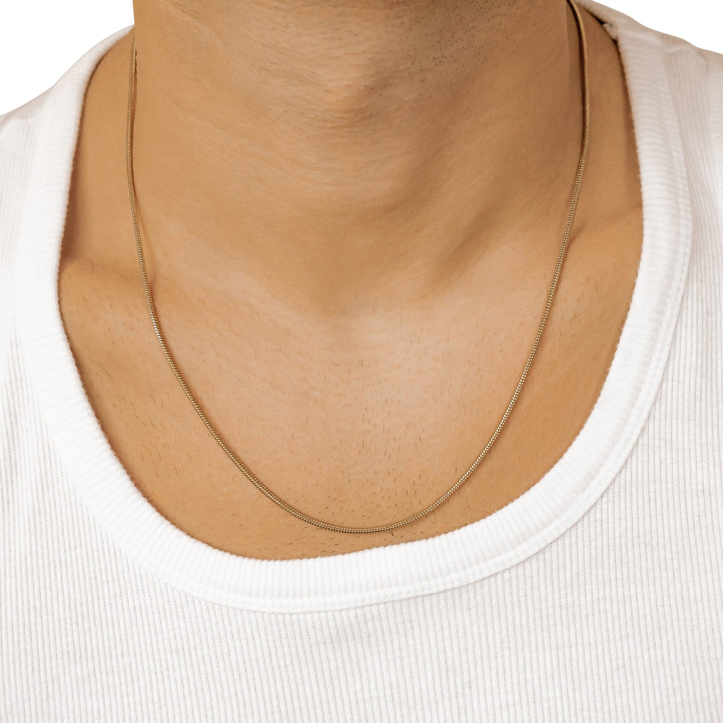 Round Snake Chain Necklace Waterproof 55-60cm