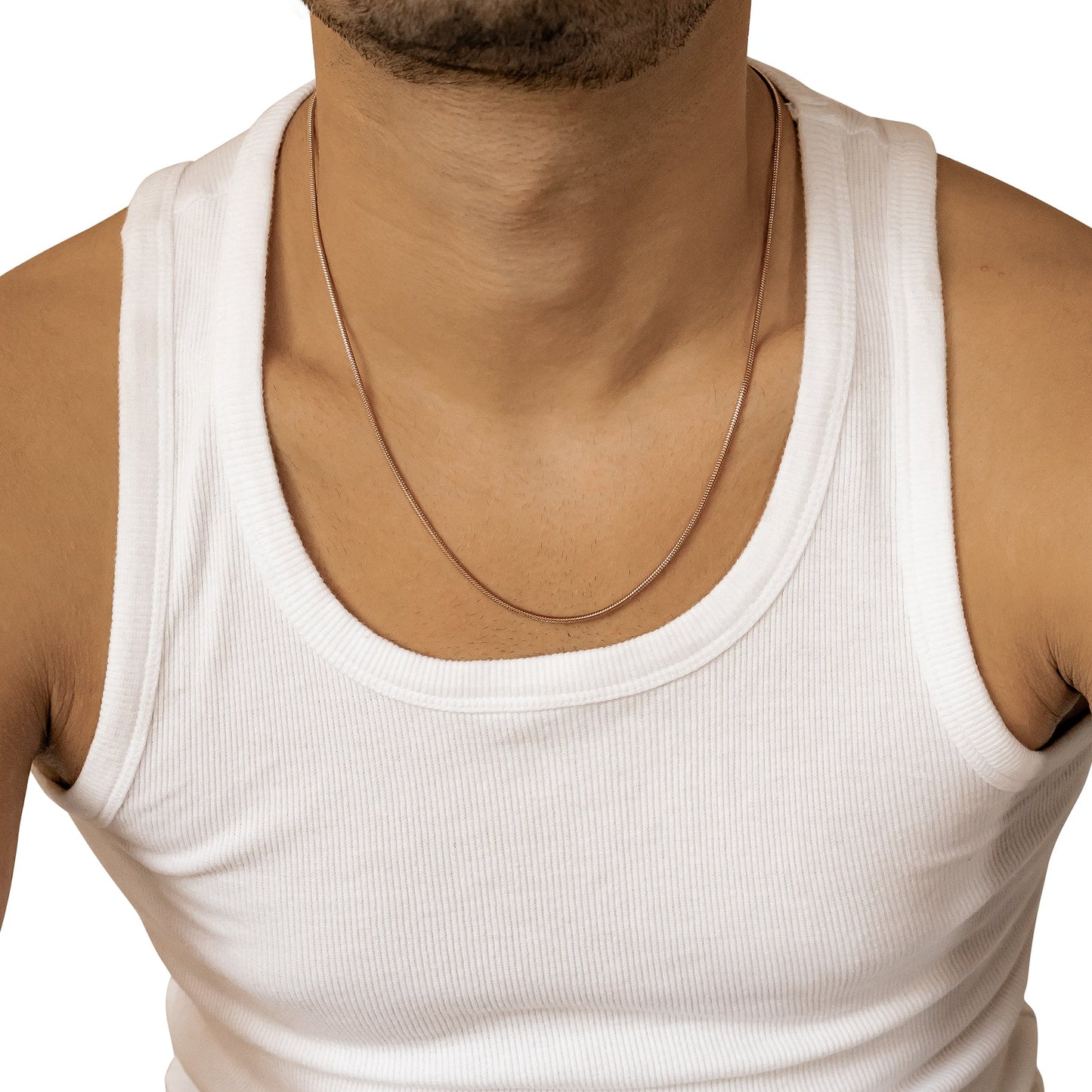 Round Snake Chain Necklace Waterproof 55-60cm