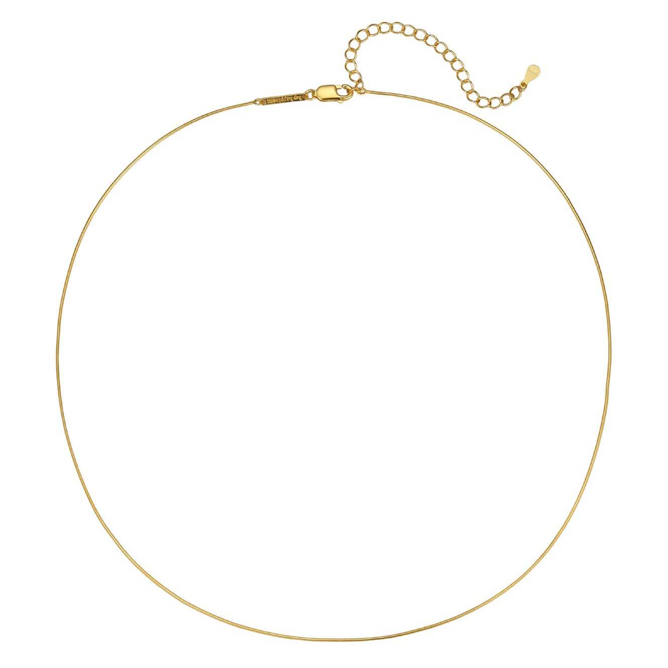 Round Snake Chain Necklace Sterling Silver