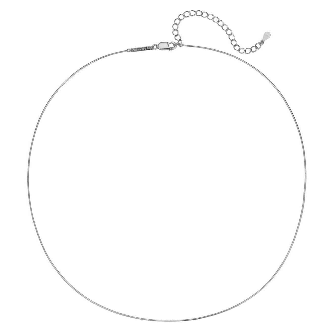 Round Snake Chain Necklace Sterling Silver