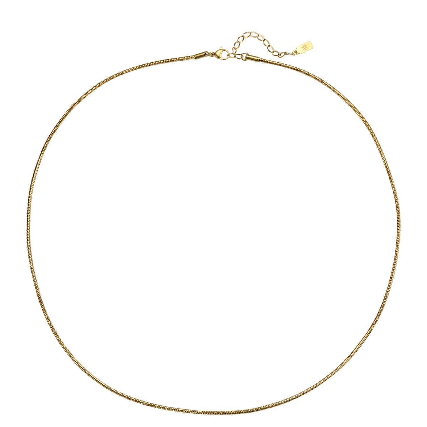 Round Snake Chain Necklace Waterproof 55-60cm
