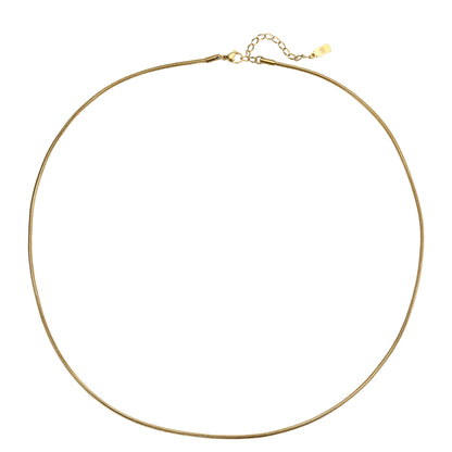Round Snake Chain Necklace Waterproof 55-60cm