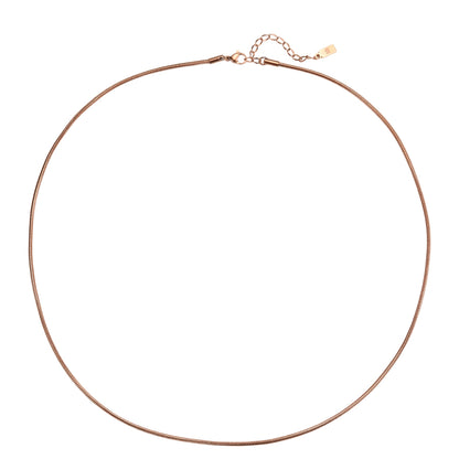 Round Snake Chain Necklace Waterproof 55-60cm