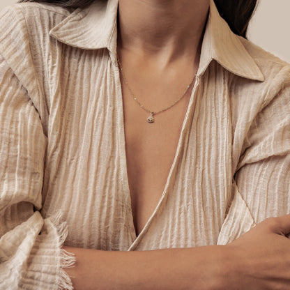 Sailboat Sparkle Pendant Necklace Sterling Silver