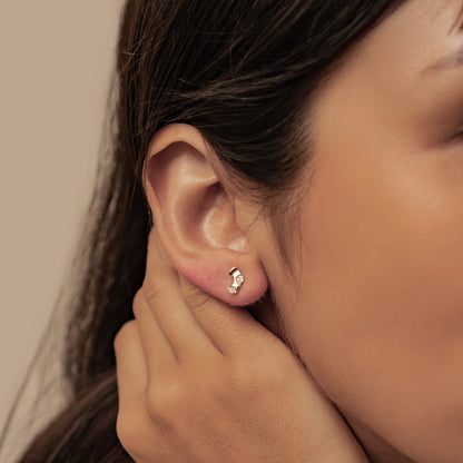 Santa & Christmas Stocking Stud Earrings Sterling Silver