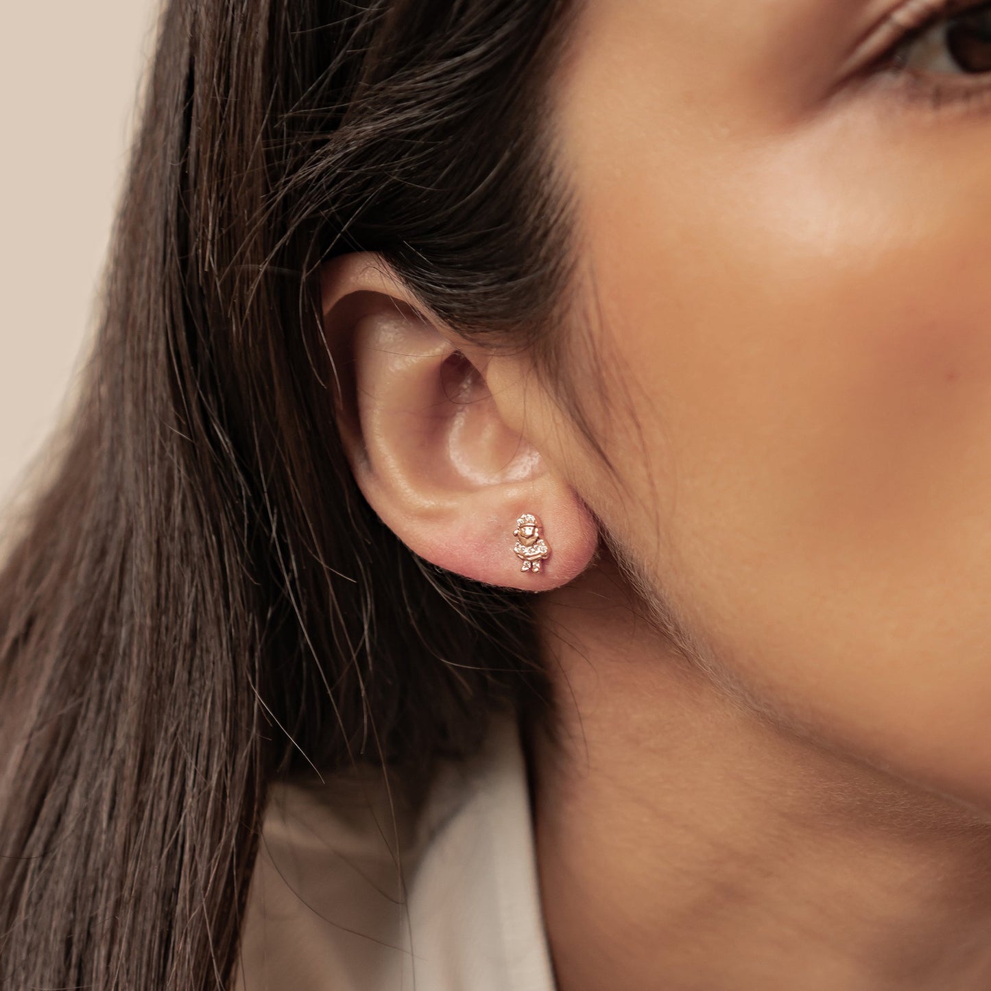 Santa & Christmas Stocking Stud Earrings Sterling Silver