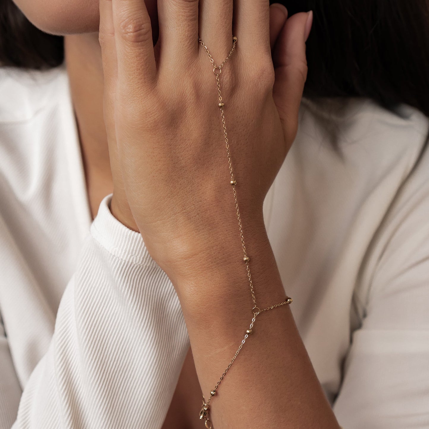 Satellite Hand Chain Bracelet