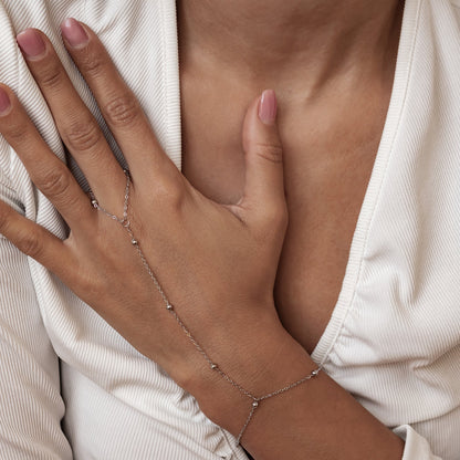 Satellite Hand Chain Bracelet