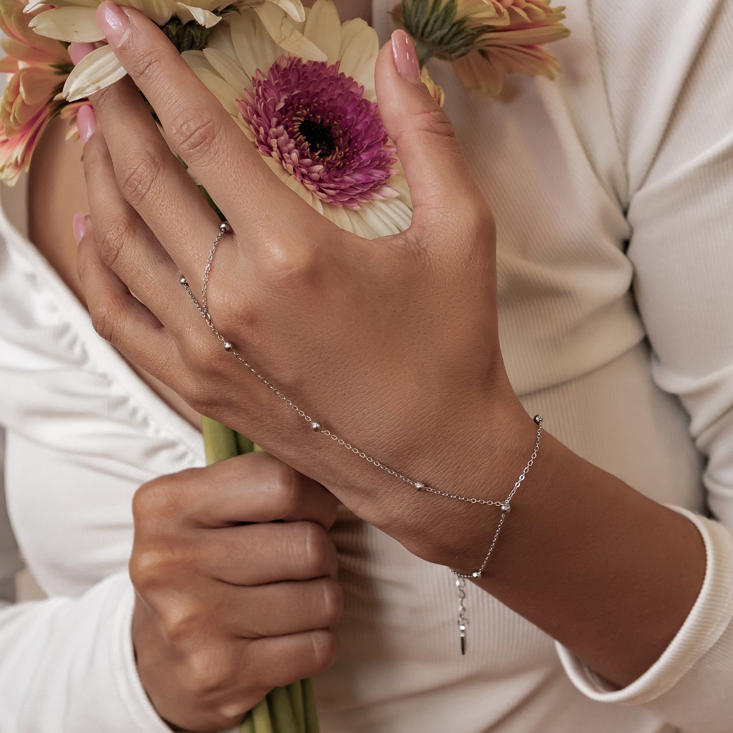 Satellite Hand Chain Bracelet