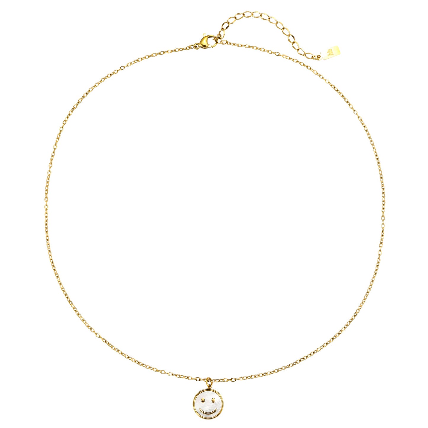 Shell Smiley Pendant Necklace Waterproof