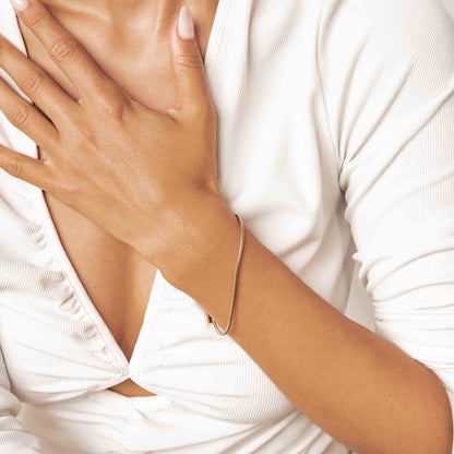 Round Snake Chain Bracelet Gold