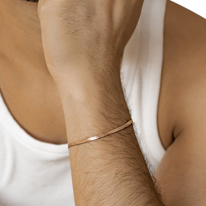 Snake Chain Bracelet Rose Gold