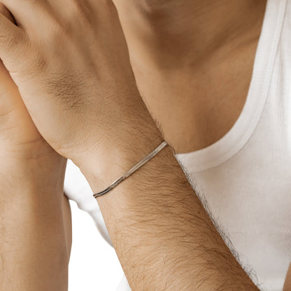 Snake Chain Bracelet Silver