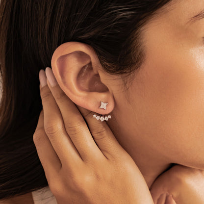 Star Jacket Stud Earrings Sterling Silver