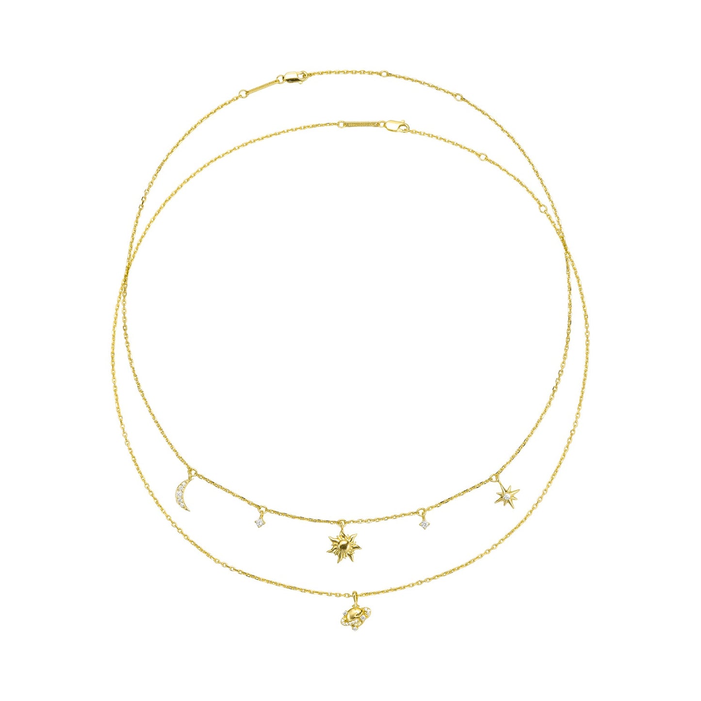 Starry Sky Necklace Set Sterling Silver