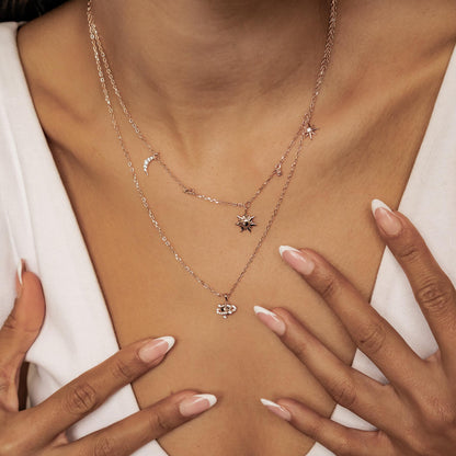 Starry Sky Necklace Set Sterling Silver