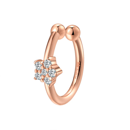 Sunburst Ear Cuff Sterling Silver