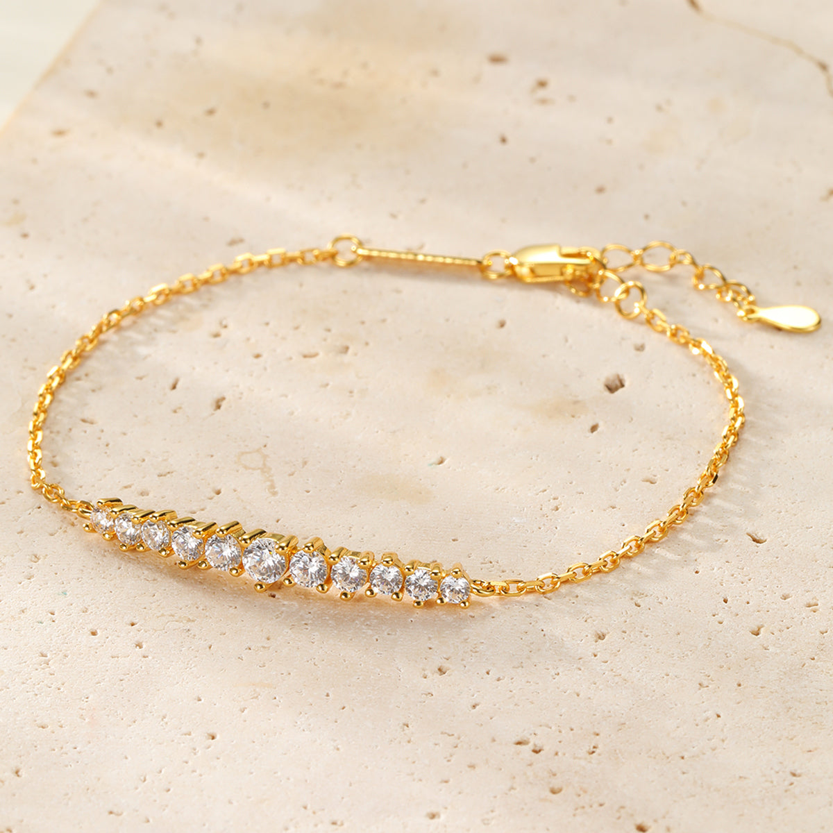 Tennis Glow Bracelet Sterling Silver