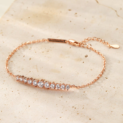 Tennis Glow Bracelet Sterling Silver