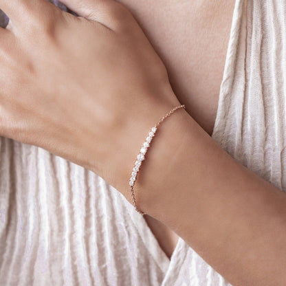 Tennis Glow Bracelet Sterling Silver