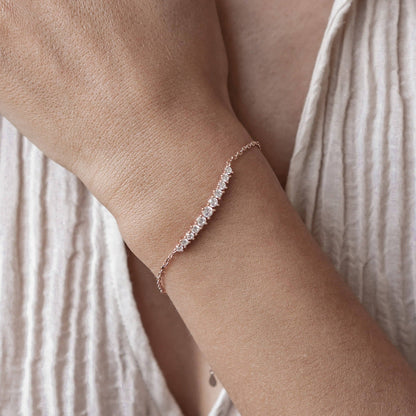 Tennis Glow Bracelet Sterling Silver