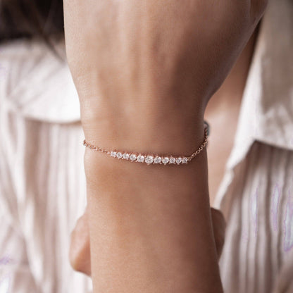 Tennis Glow Bracelet Sterling Silver