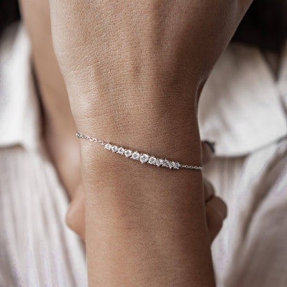 Tennis Glow Bracelet Sterling Silver