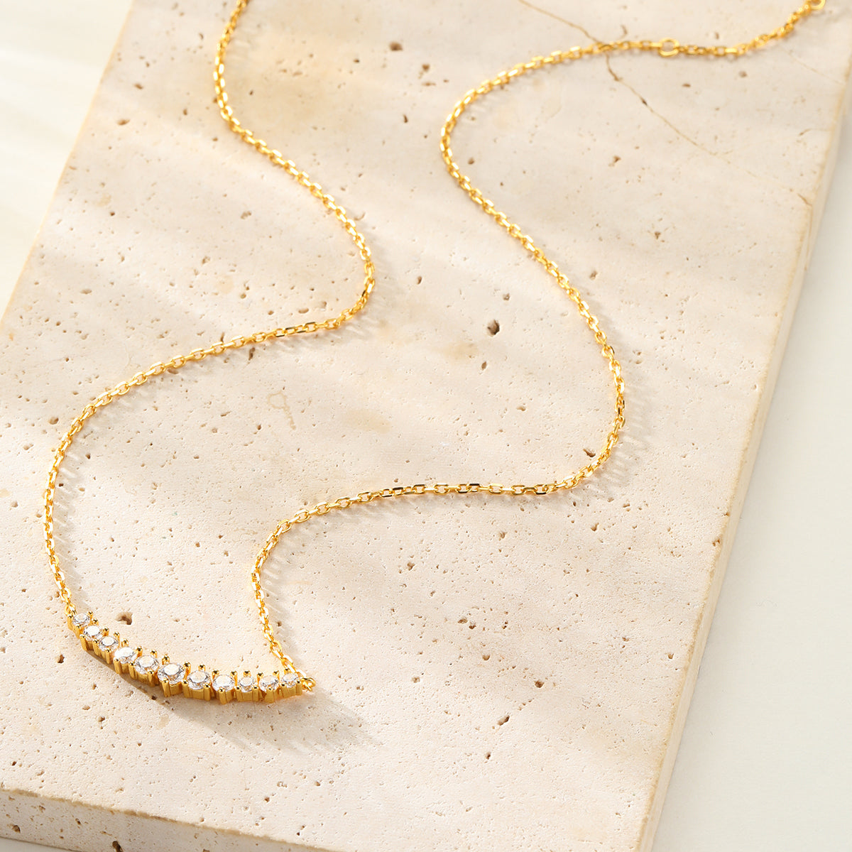 Tennis Glow Necklace Sterling Silver