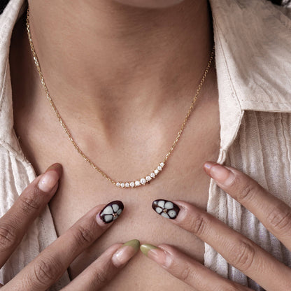 Tennis Glow Necklace Sterling Silver