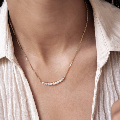 Tennis Glow Necklace Sterling Silver