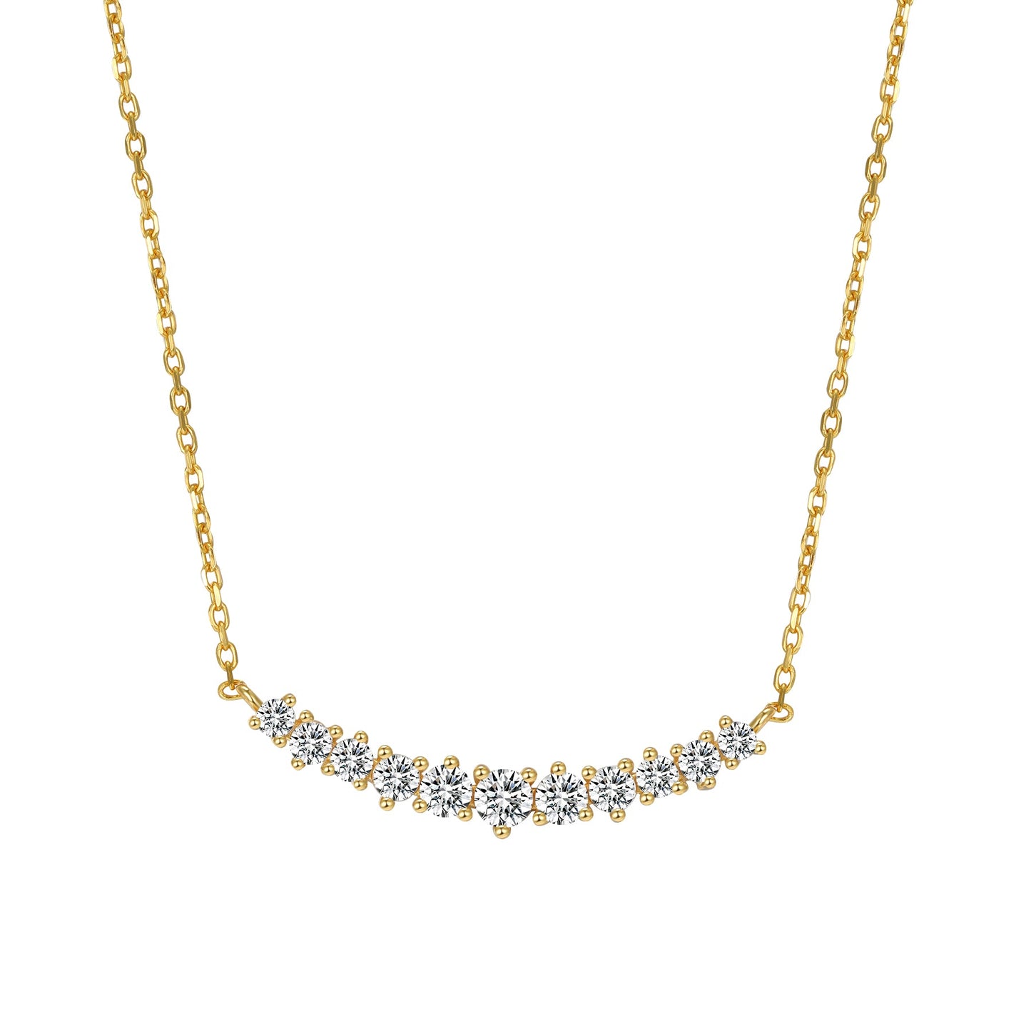 Tennis Glow Necklace Sterling Silver