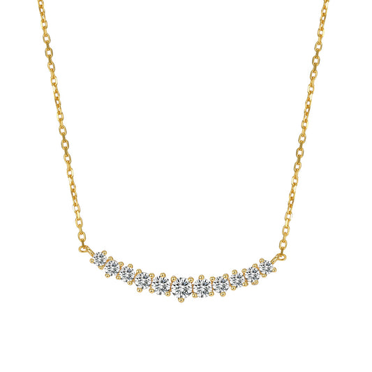 Tennis Glow Necklace Sterling Silver