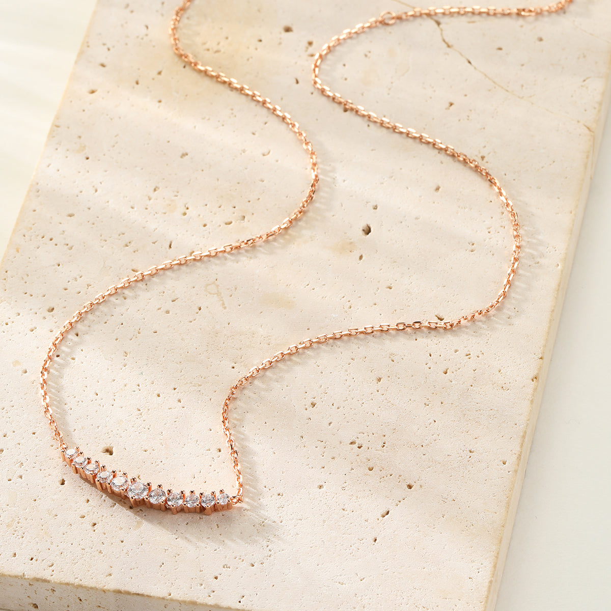 Tennis Glow Necklace Sterling Silver