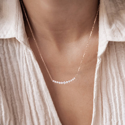 Tennis Glow Necklace Sterling Silver