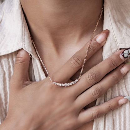 Tennis Glow Necklace Sterling Silver