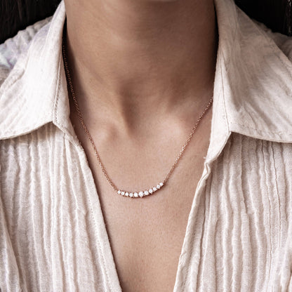 Tennis Glow Necklace Sterling Silver