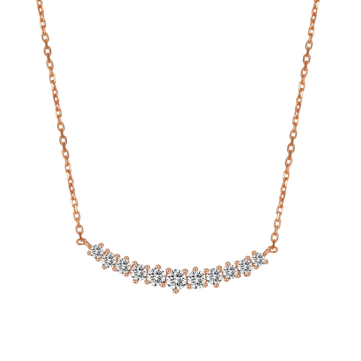 Tennis Glow Necklace Sterling Silver