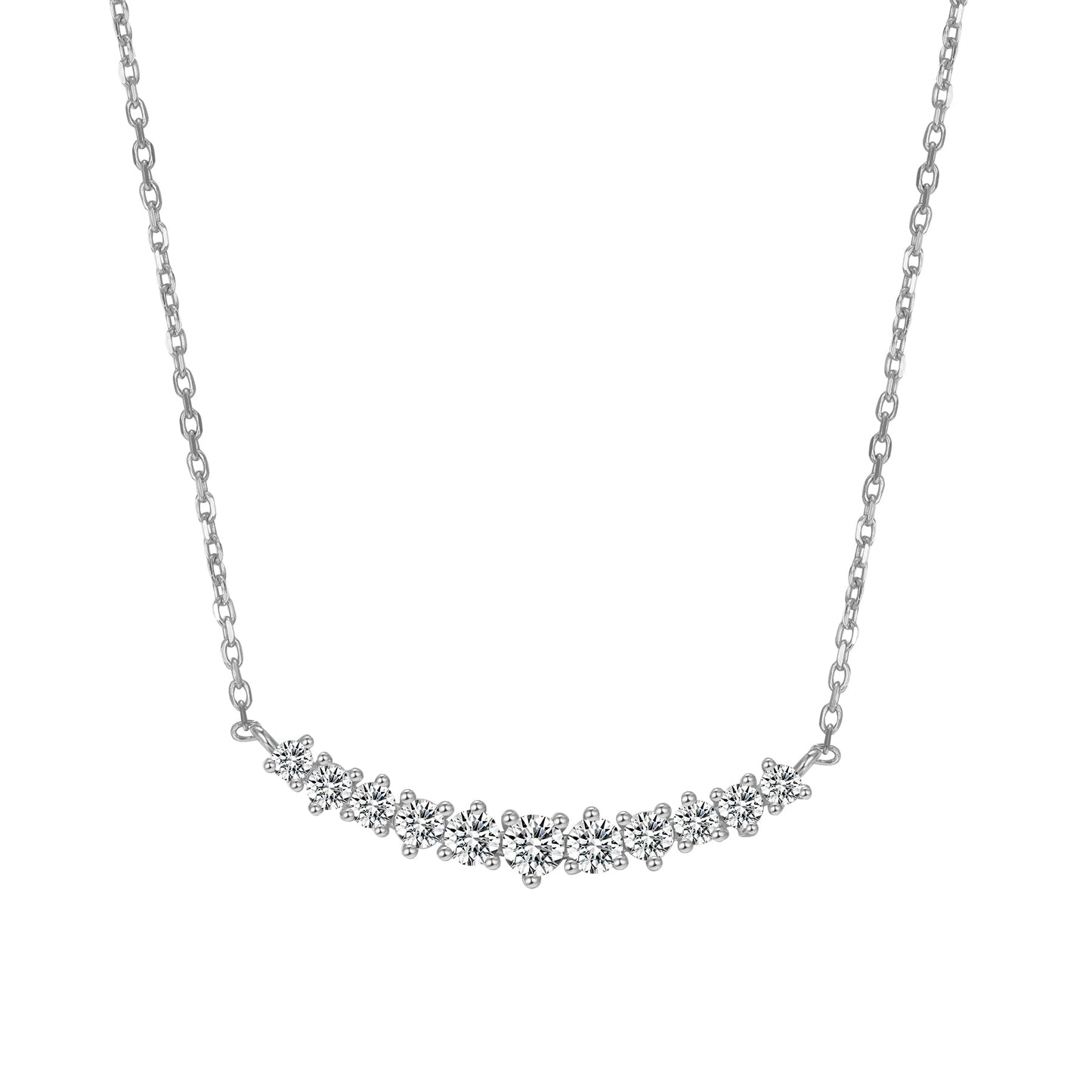 Tennis Glow Necklace Sterling Silver