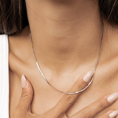 Textured Snake Chain Necklace Waterproof