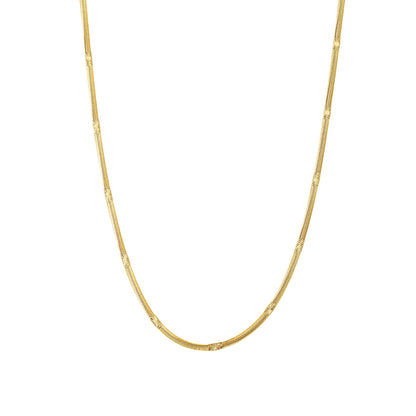 Textured Snake Chain Necklace Waterproof