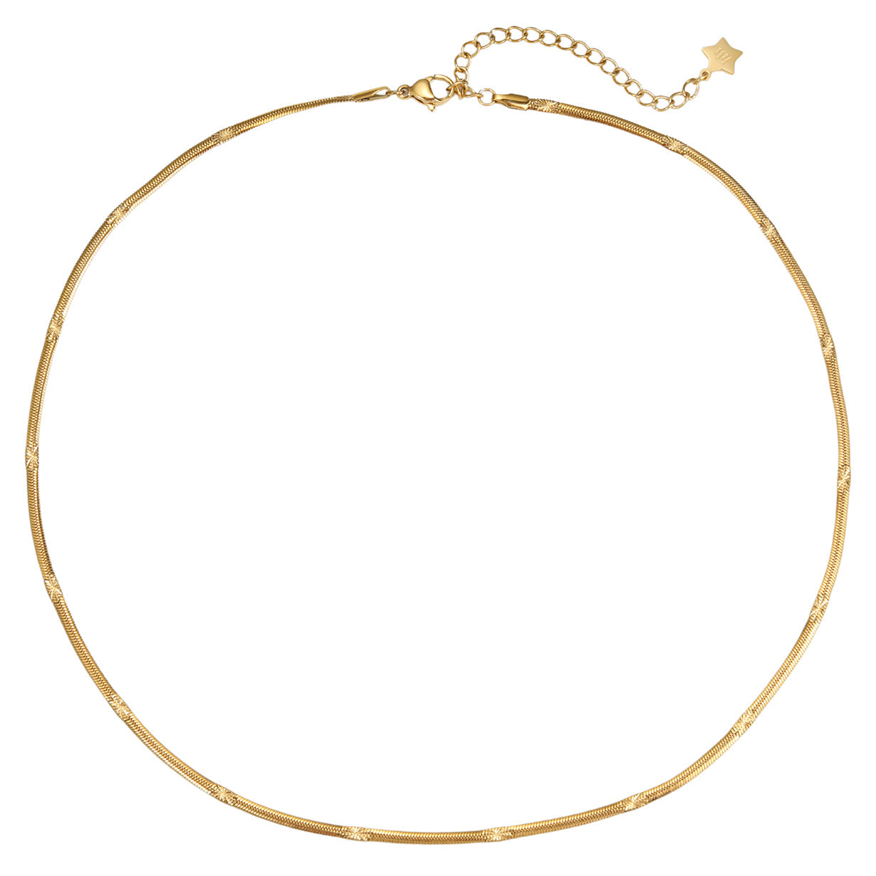 Textured Snake Chain Necklace Waterproof