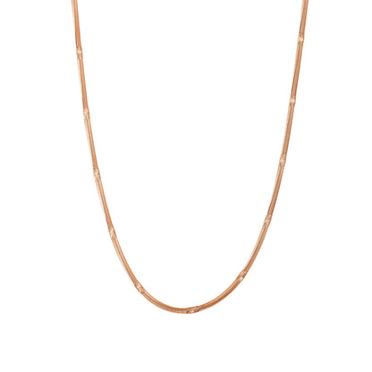 Textured Snake Chain Necklace Waterproof