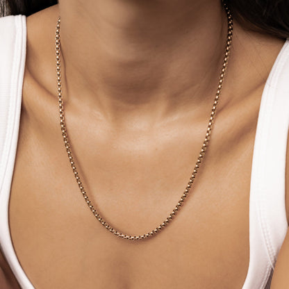 Thick Box Chain Necklace Waterproof