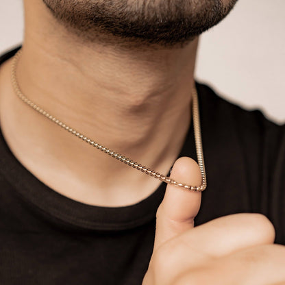 Thick Box Chain Necklace Waterproof