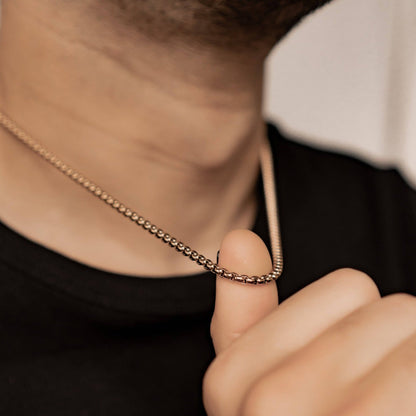 Thick Box Chain Necklace Waterproof