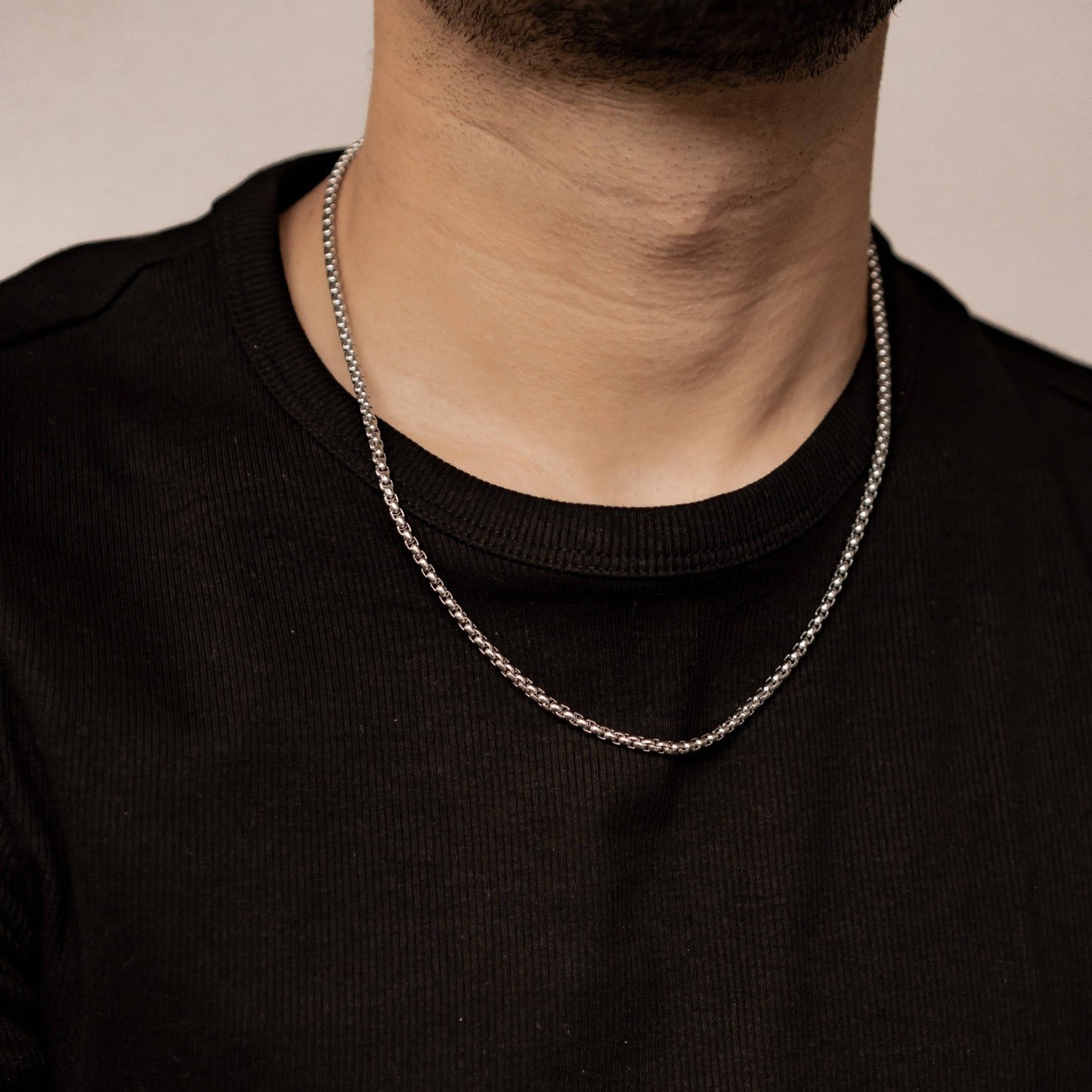 Thick Box Chain Necklace Waterproof